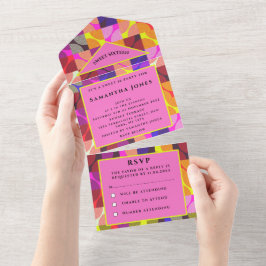 スウィート16 レトロ ビンテージ 1980 ガーリー プレtty 全て オールインワン招待状