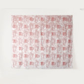 スウィート16 ローズゴールド ステップアンドリピートパーティー タペストリー (正面(横))