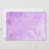 スウィート16 招待状 シルバーフォイル 紫のドレス (裏面)