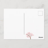 スウィート16 桜のお誕生日 春の花 ポストカード (裏面)