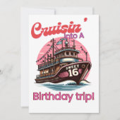 スウィート16 誕生日トリップに突入! 招待状 (正面)
