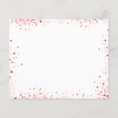 スウィート16 赤ドレス 白 予算を節約 保存日付 チラシ (裏面)