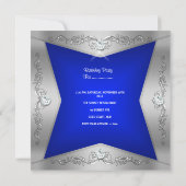スウィート16 青銀のティアラ 招待状 (裏面)