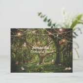 スウィート16 魔法の森の妖精 鳥 狐  squirrel 招待状 (スタンド正面)