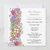 スウィート16 16thバースデーパーティーカスタム招待状 招待状 (裏面)