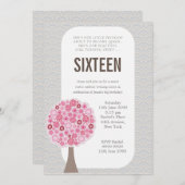 スウィート16 16th16歳の誕生日パーティー招待状 招待状 (正面/裏面)