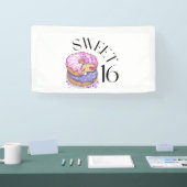 スウィート16 1.6x3 ビニール バナー 横断幕 (トレードショー)