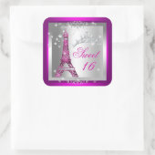 スウィート16Sweet sixteenピンクティアラエッフェルタワー スクエアシール (バッグ)