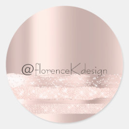 スウィート16thスパークローズビューティイニシャルズブライダルインスタグラム ラウンドシール