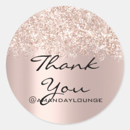 スウィート16thスモールビジネス紙吹雪ありがとうバラ ラウンドシール