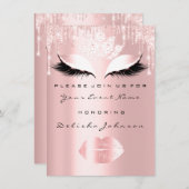 スウィート16thドリップスピンクキンセアニェラパーティープリンセス 招待状 (正面/裏面)