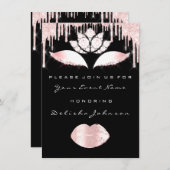 スウィート16thドリップスピンクキンセアニェラ王室のプリンセス 招待状 (正面/裏面)