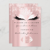 スウィート16thドリップスピンクキンセアニェラ王室のプリンセス 招待状 (正面/裏面)