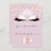 スウィート16thドリップスピンクキンセアニェラ王室のプリンセス 招待状 (正面/裏面)