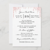 スウィート16thドリップスピンクキンセアニェラ王室のプリンセス 招待状 (裏面)