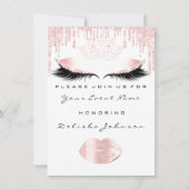 スウィート16thドリップスピンクキンセアニェラ王室のプリンセス 招待状 (正面)