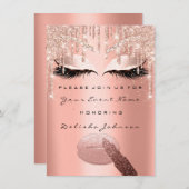 スウィート16thドリップスマーメイドブライダルキンセアニラ 招待状 (正面/裏面)