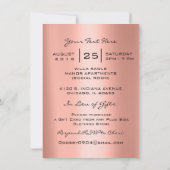 スウィート16thドリップスマーメイドブライダルキンセアニラ 招待状 (裏面)