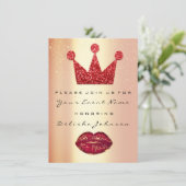 スウィート16thブライダルシャワーキンセアニェラキスクラウン 招待状 (スタンド正面)