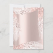 スウィート16thブライダルシャワードレスバラ赤面 招待状 (正面)