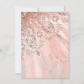 スウィート16thブライダルシャワーブルー王室のバラドレス 招待状 (裏面)