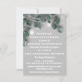 スウィート16thブライダルシャワーライトJARユーカリプタスグレー 招待状 (正面)