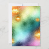 スウィート16thホログラフ未来的レインボースパーク 招待状 (裏面)