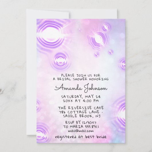 スウィート16th第15回未来的スパークピンクホログラフ 招待状 (正面)