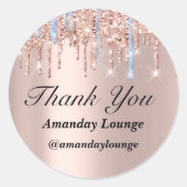 スウィート16th結婚のブライダルシャワーブ感謝していルートバラ ラウンドシール (正面)