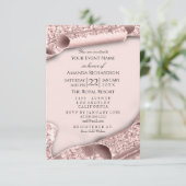 スウィート16th ブライダル スウィート16th ウェディング ローズ フォト 招待状 (スタンド正面)