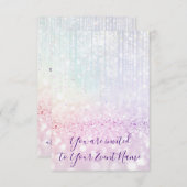 スウィート16th 15thキンセアニェラブライダルパステルストリングス 招待状 (正面/裏面)