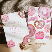 スウィート3バースデーパーティ招待状 招待状