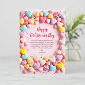 スウィート&おもしろいキャンディハートズカラフルガレンティーンズデイ シーズンカード (スタンド正面)