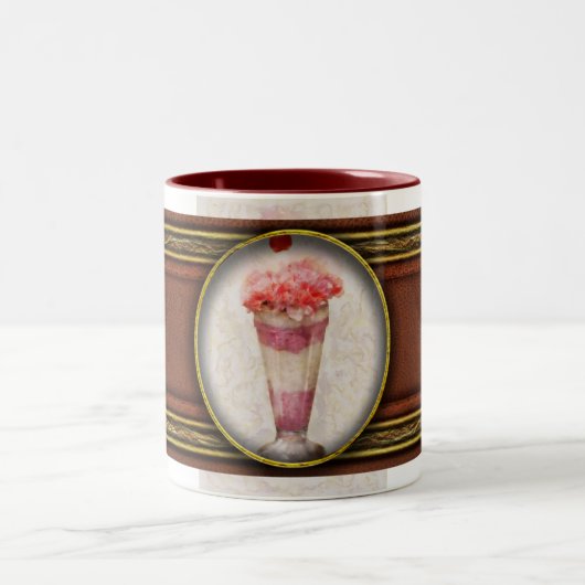 スウィート – アイスクリーム – アイスクリームフロート ツートーンマグカップ (中央)