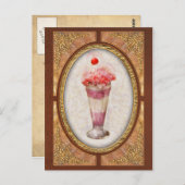 スウィート – アイスクリーム – アイスクリームフロート ポストカード (正面/裏面)