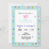 スウィート アイスクリーム バースデー 招待状 (正面)