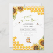 スウィート アズ キャン ビー ハニー ベイビー シャワーの招待状 招待状 (正面)