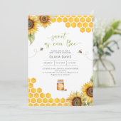 スウィート アズ キャン ビー ハニー ベイビー シャワーの招待状 招待状 (スタンド正面)