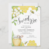 スウィート アズ キャン ビー ハニー ベイビー シャワー 招待状 (正面)