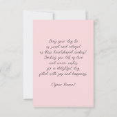 スウィート ウィッシーズ ハート シェイプ クッキー カード (裏面)