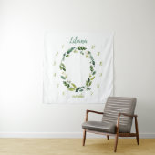 スウィート グリーンベイビー 名前 月間 マイルストーン フォト タペストリー (インサイチュ)