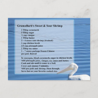 スウィート&サワーエビレシピはがき ポストカード
