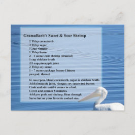 スウィート&サワーエビレシピはがき ポストカード