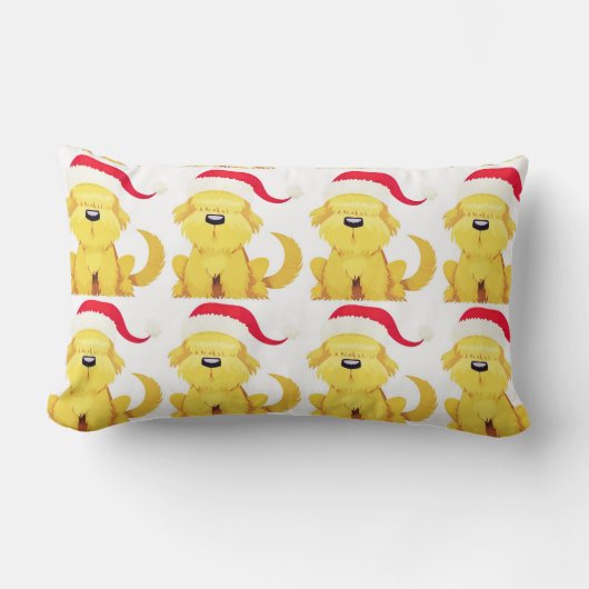 「スウィート サンタ パピー」 クリスマス クッション (正面)