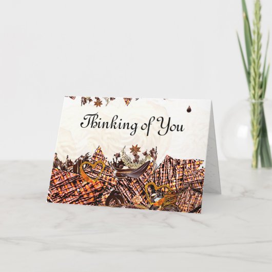 スウィート・サン・デー！ :) 5 x 7「あなたのことを想って」カード サンキューカード (正面)