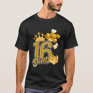 スウィート シックスティーン ゴールデン 16歳 Tシャツ