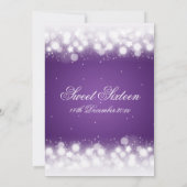 スウィート・シックスティーン・パーティー・マジック・スパークル・パープル 招待状 (裏面)