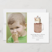 スウィート シーズン チョコレート スノーマン ミルクシェイク シーズンカード (正面)