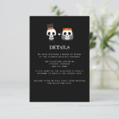 スウィート スカル ウェディング インビテーション 封入カード (スタンド正面)