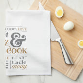 スウィート&スパイシー調理師おもしろい料理 キッチンタオル (四つ折り)